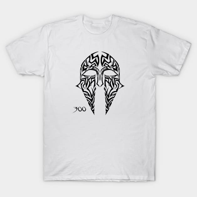 Spartan warrior helmet T-Shirt by D_Machine